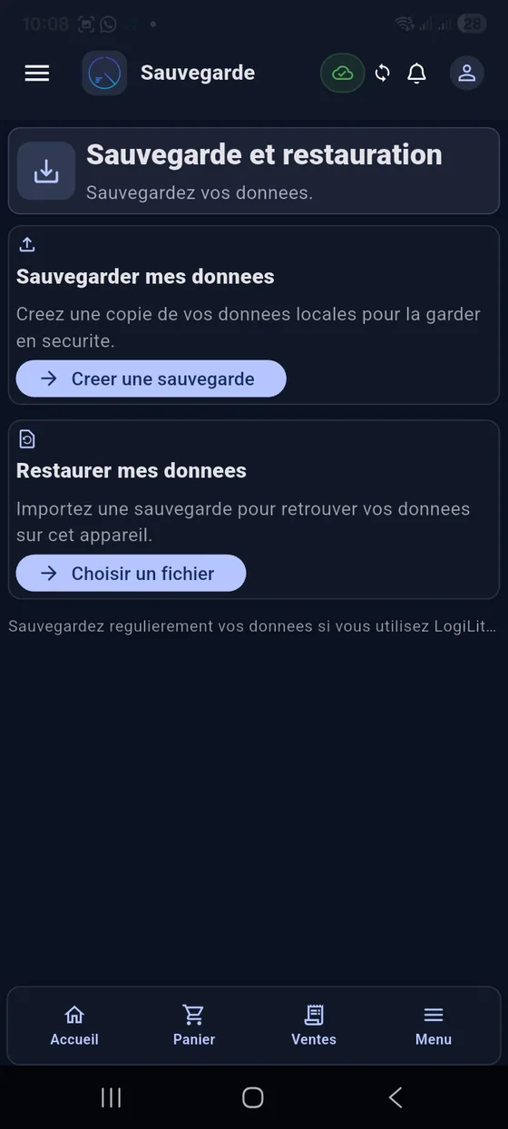 Sauvegarde et restauration